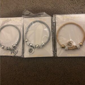 Fashion Jewelry Silver and Gold Charm Bracelets